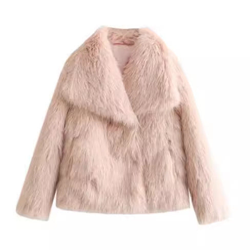 Fluffy Faux Fur Coat