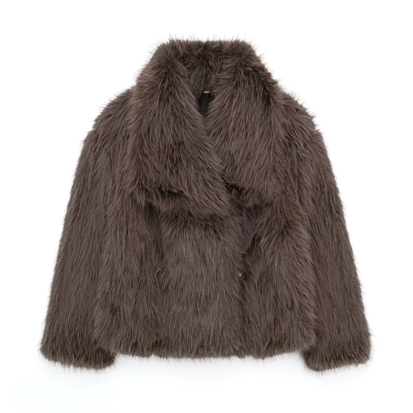 Fluffy Faux Fur Coat