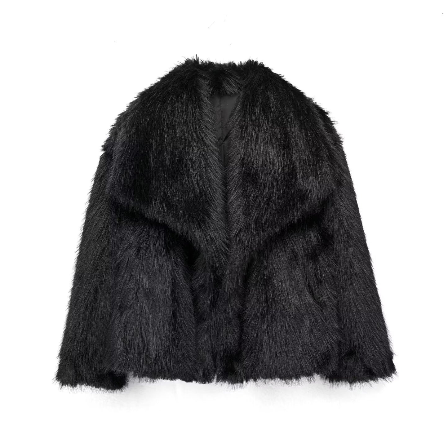 Fluffy Faux Fur Coat