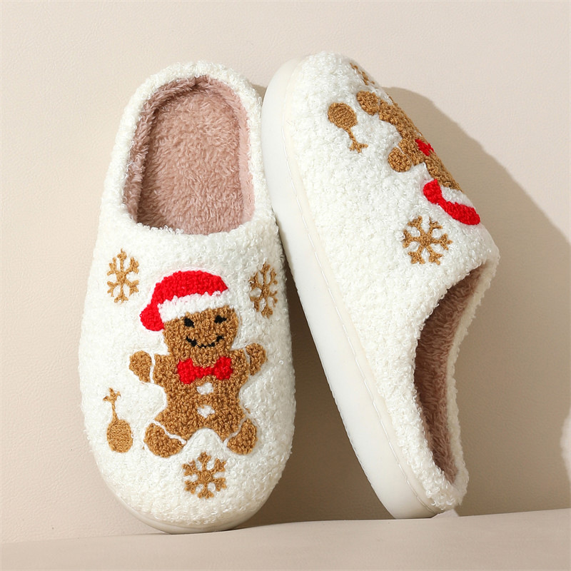 Fluffy Gingerbread Slippers