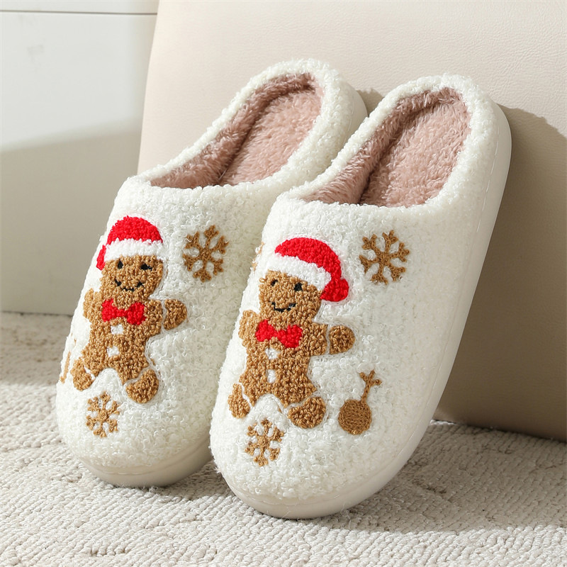 Fluffy Gingerbread Slippers