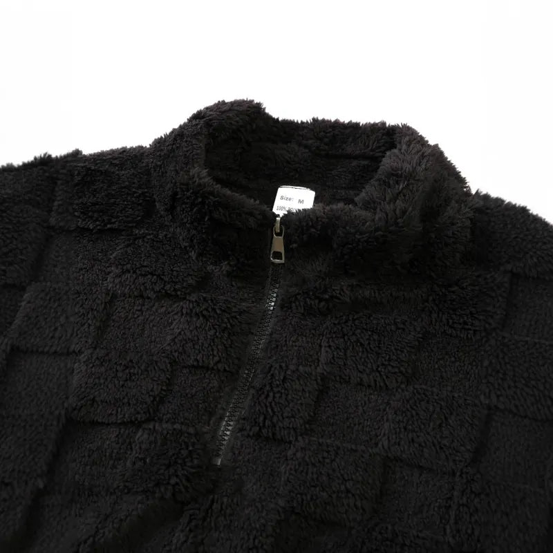 Quarter Zip Fluffy Hoodie