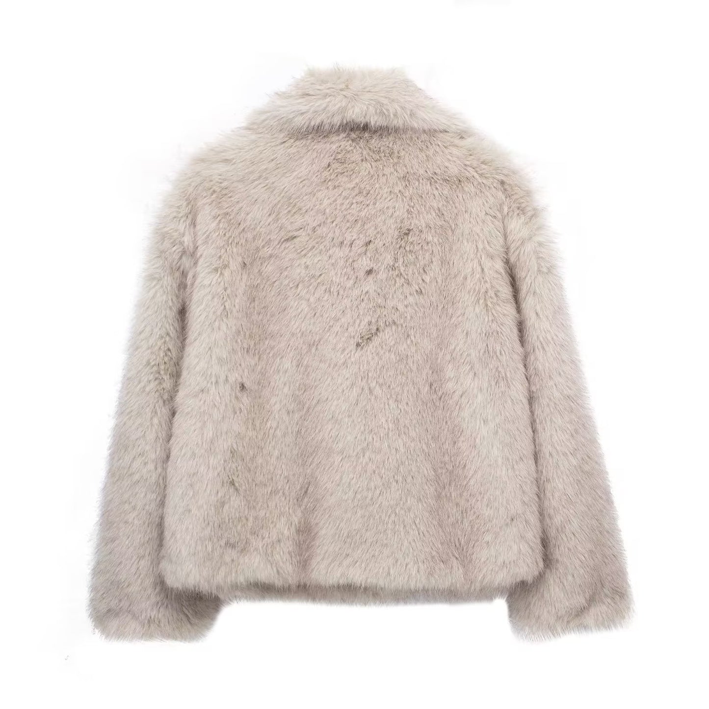 Fluffy Faux Fur Coat