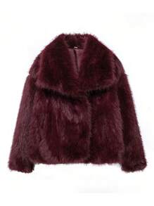 Fluffy Faux Fur Coat
