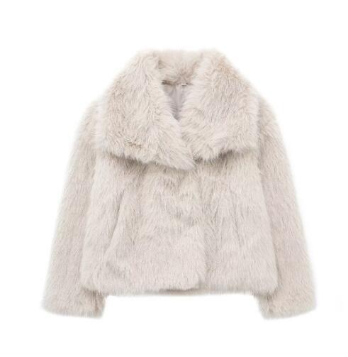 Fluffy Faux Fur Coat