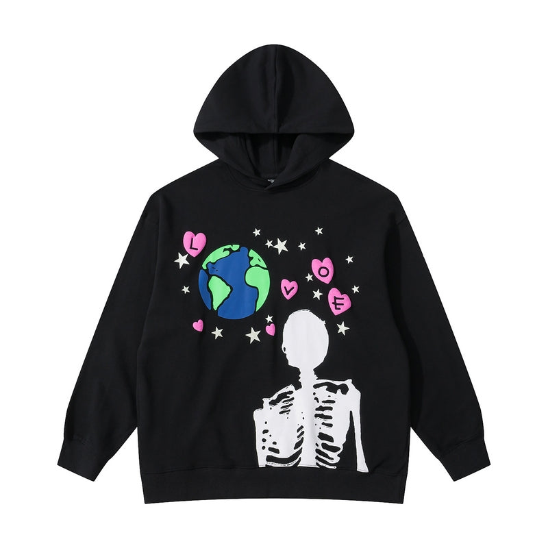 Y2K Skeleton Vintage Hoodie