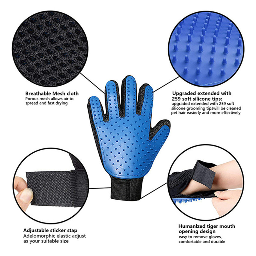 Pet Hair Removal Brush Gloves